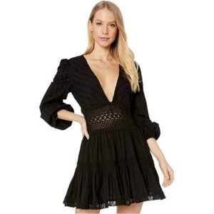 Free People The Delightful Dress Mini Crochet 0 XS Boho Date Night Valentine